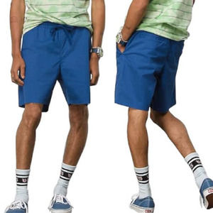 NWT VANS Men's 18" Outseam Range Elastic Relaxed Limoges Blue Shorts Medium REG